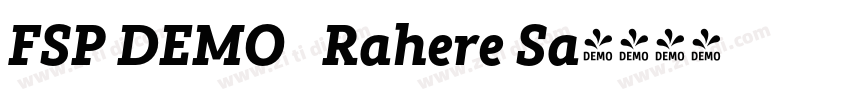 FSP DEMO   Rahere Sa字体转换